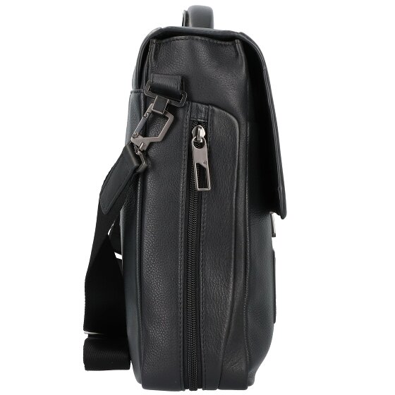 Piquadro Akron briefcase leather 42 cm laptop compartment