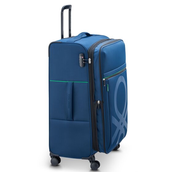 Delsey Paris x United Colors of Benetton Color Block 4-wheeled trolley 77cm with expansion fold