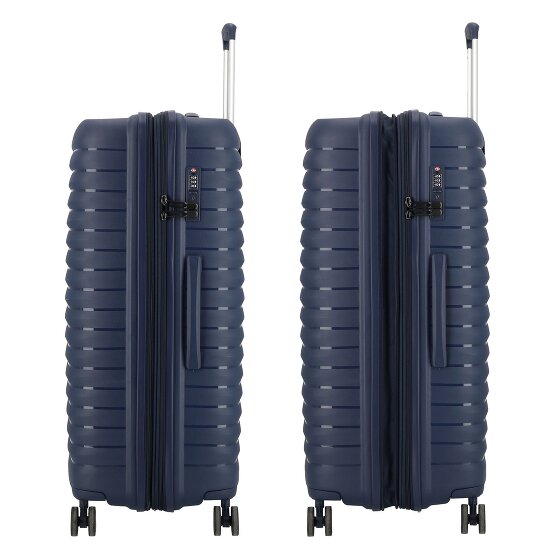 d&n Travel Line 4500 4 wheels Trolley L 75 cm with expansion pleat