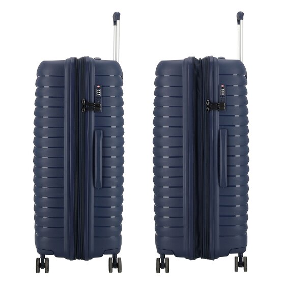 d&n Travel Line 4500 4 wheels Trolley L 75 cm with expansion pleat