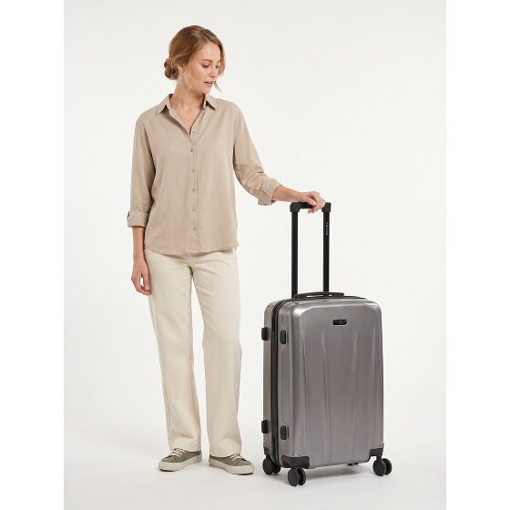 Police New York 4 wheels Trolley M 62 cm Expandable