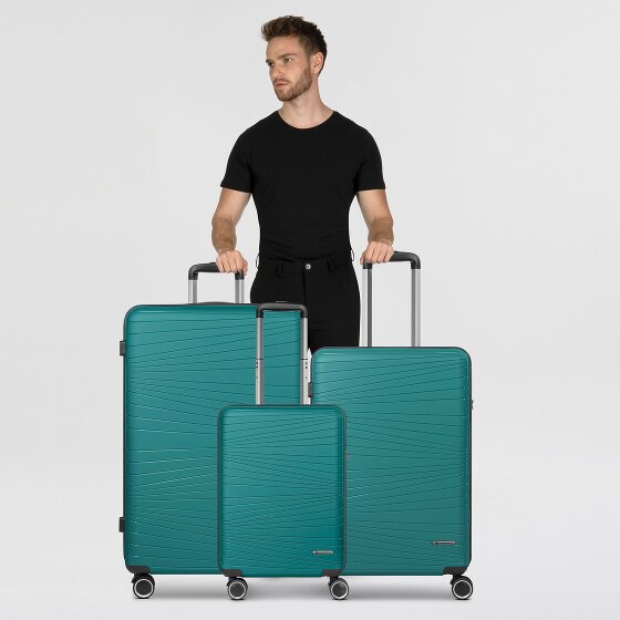 Franky Dallas 3.0 4-wheel suitcase set 3-piece with expansion fold
