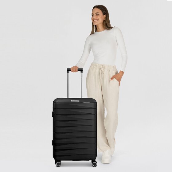 Franky London 4 wheels Trolley M 65 cm with expansion pleat