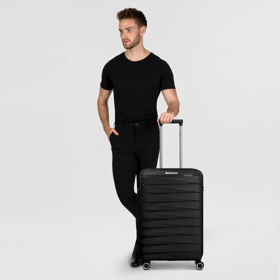 Franky London 4 wheels Trolley M 65 cm with expansion pleat