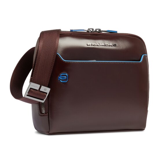 Piquadro Blue Square Shoulder bag Leather 21 cm