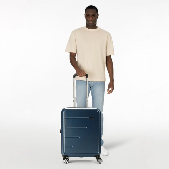Gabol Future Plus 4 wheels Cabin trolley 55 cm with expansion pleat