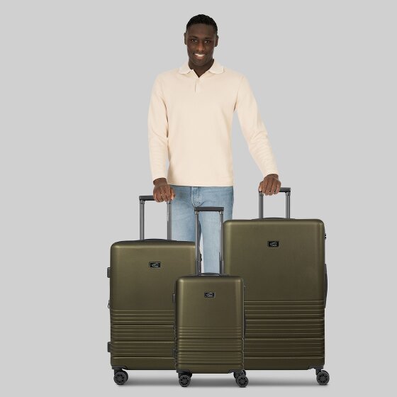 camel active Hanoi 4 wheels Suitcase set 3-piece with expansion pleat