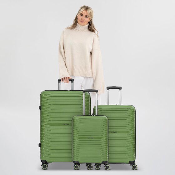 Stratic Shine 4 wheels Suitcase set 3-piece with expansion pleat Stratic Shine 4 wheels Suitcase set 3-piece with expansion pleat