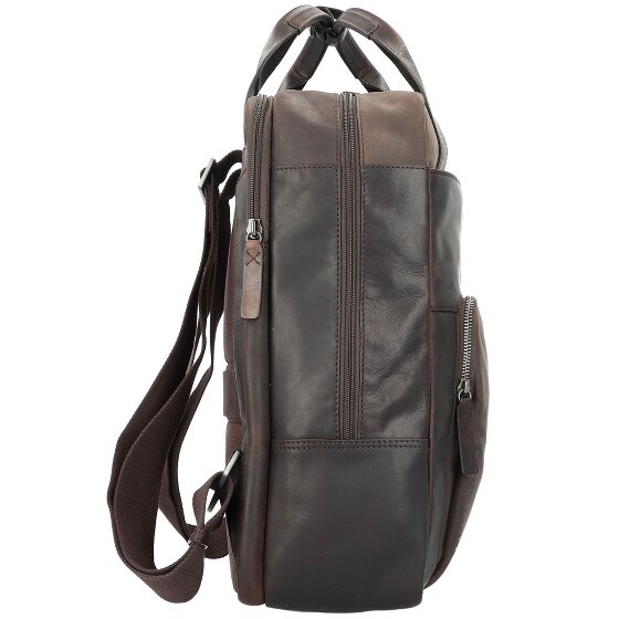 Strellson Brick Lane backpack leather 42 cm laptop compartment