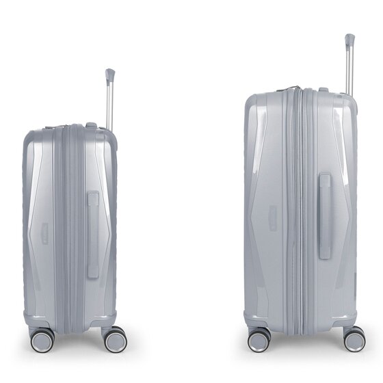Gabol Queens 4 wheels Suitcase set 2-piece with expansion pleat