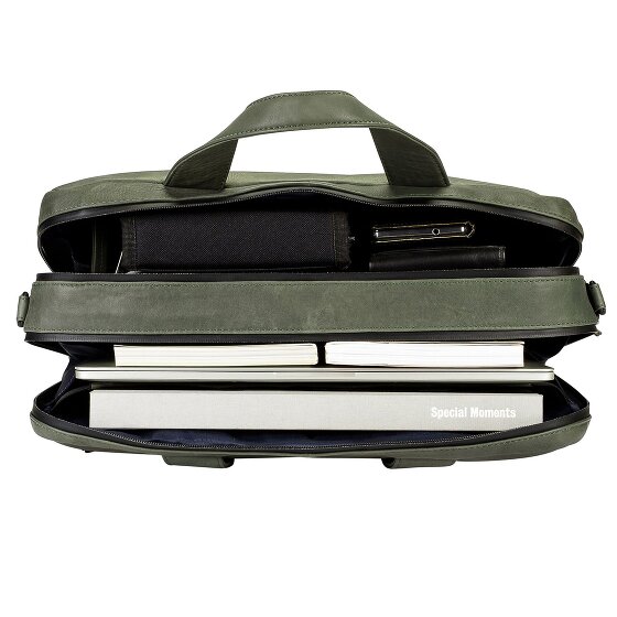Leonhard Heyden Hague briefcase leather 40 cm laptop compartment