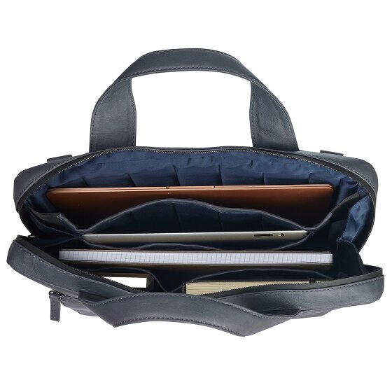 Leonhard Heyden Hague briefcase leather 38 cm laptop compartment