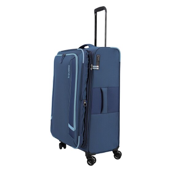 Travelite Corsiica 4 wheels Trolley L 77 cm with expansion pleat