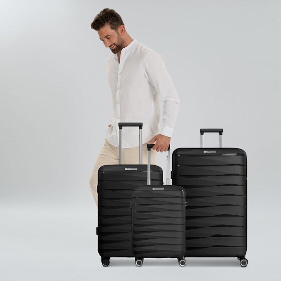 Franky London 4 wheels Suitcase set 3-piece with expansion pleat