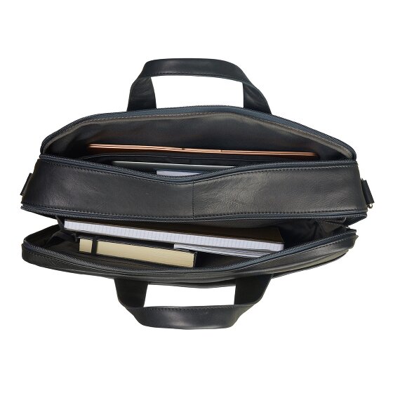 Leonhard Heyden Hamburg briefcase leather 40 cm laptop compartment