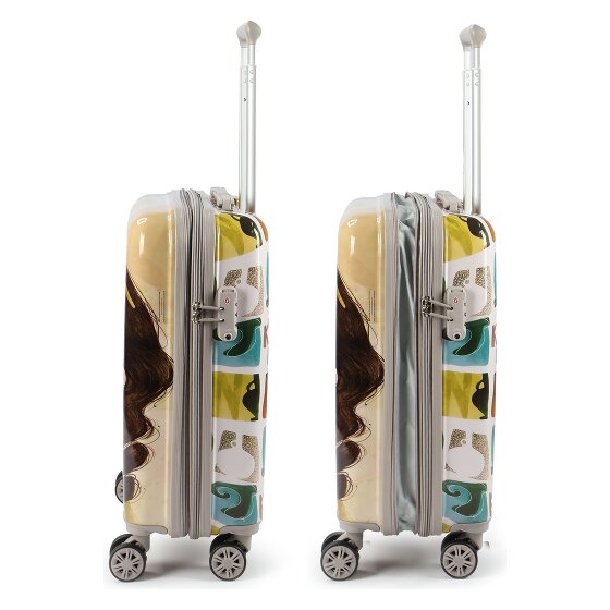 Anekke Muse 4 wheels Cabin trolley 55 cm with expansion pleat