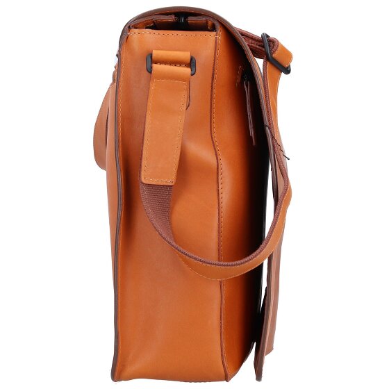 Jost Futura shoulder bag L leather 35 cm laptop compartment