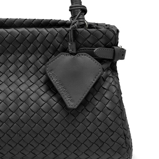 LES VISIONNAIRES Issac Weave Handbag Leather 31 cm