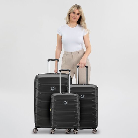 Delsey Paris Meteor 4 wheels Suitcase set 3-piece with expansion pleat