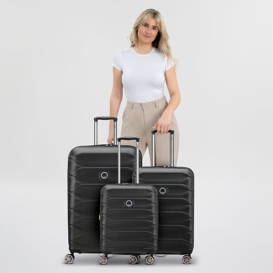 Delsey Paris Meteor 4 wheels Suitcase set 3-piece with expansion pleat