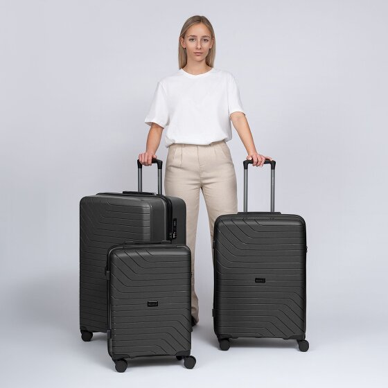 Redolz Essentials 05 3-SET 4 wheels Suitcase set 3-piece