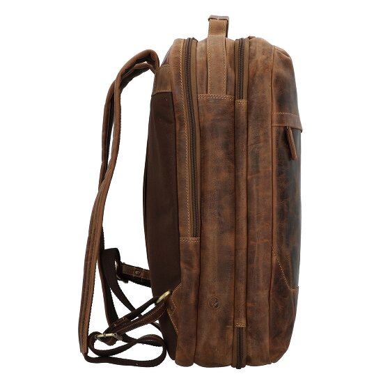 Greenburry Vintage travel backpack leather 48 cm laptop compartment