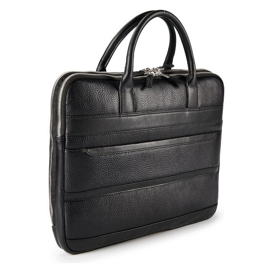Guess Monaco Briefcase Leather 38 cm Laptop compartment