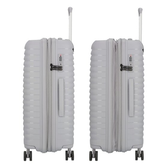 d&n Travel Line 4500 4 wheels Suitcase set 3-piece with expansion pleat