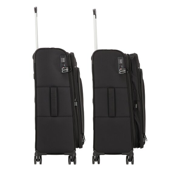 d&n Travel Line 9504 4 wheels Trolley M 67 cm with expansion pleat