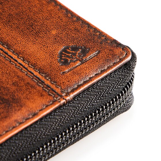 Greenburry Destressed Wallet RFID protection Leather 10.5 cm
