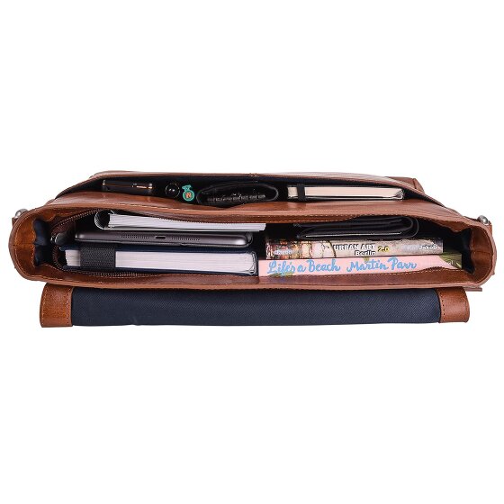 Leonhard Heyden Cambridge Messenger leather 32 cm laptop compartment