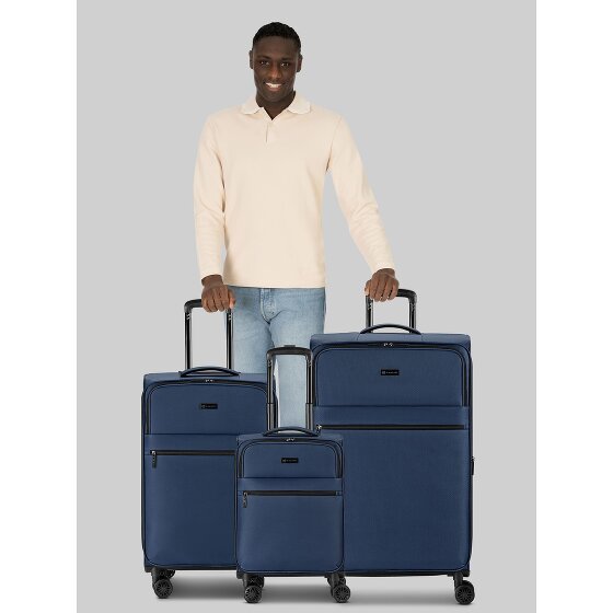 Bugatti Valencia Soft 4 wheels Suitcase set 3-piece Expandable