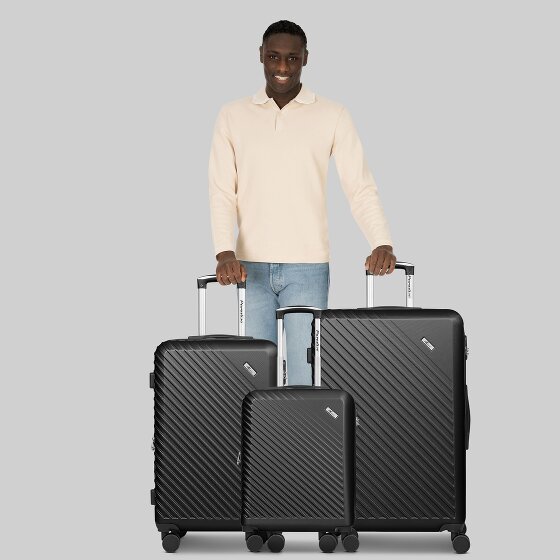 Check.In Paradise 2.0 4 wheels Suitcase set 3-piece with expansion pleat