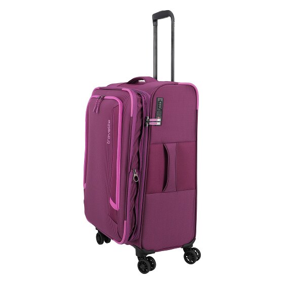 Travelite Corsiica 4 wheels Trolley M 67 cm with expansion pleat