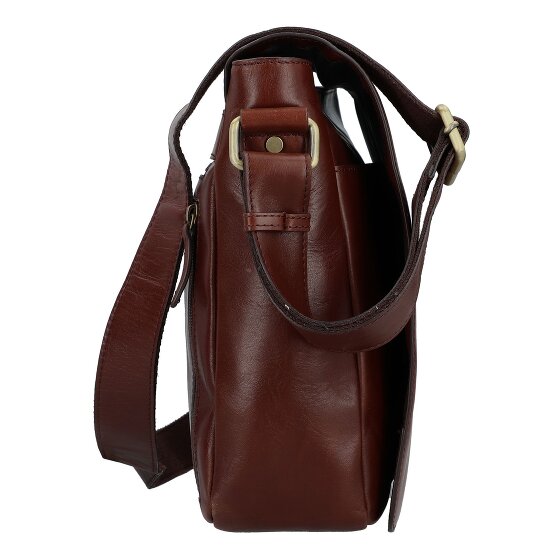 Leonhard Heyden Cambridge Messenger leather 38 cm laptop compartment