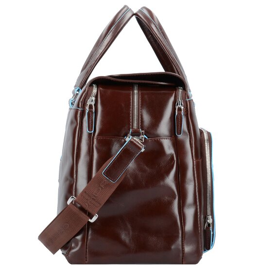 Piquadro Blue Square Weekender travel bag leather 47 cm laptop compartment