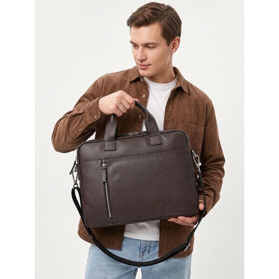 Strellson Kennington Briefcase Genuine Leather 40 cm Laptop compartment