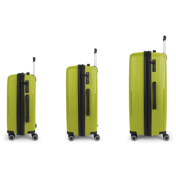 Gabol Shinyuu 4 wheels Suitcase set 3-piece with expansion pleat