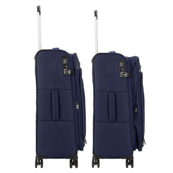 d&n Travel Line 9504 4 wheels Suitcase set 3-piece with expansion pleat