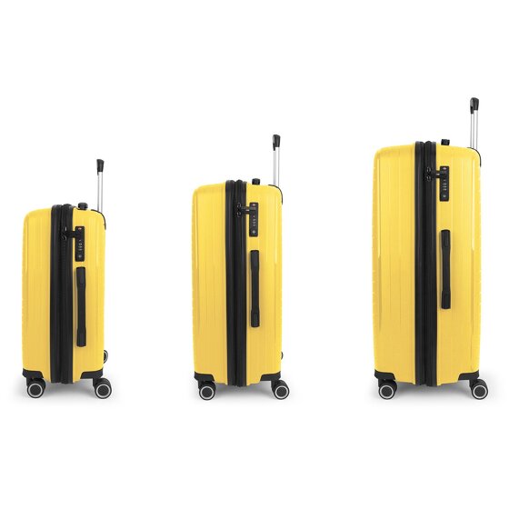 Gabol Shinyuu 4 wheels Suitcase set 3-piece with expansion pleat