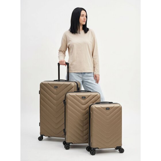 Redolz Essentials 07 3-SET 4 wheels Suitcase set 3-piece