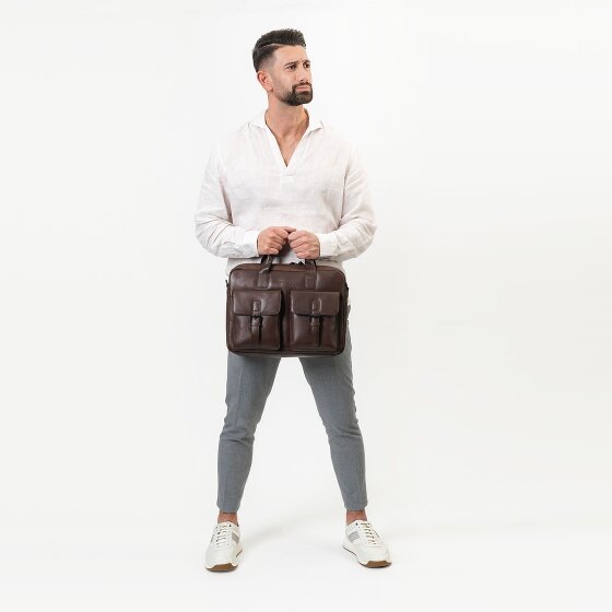 Farmhood Memphis Briefcase Leather 39 cm Laptop compartment