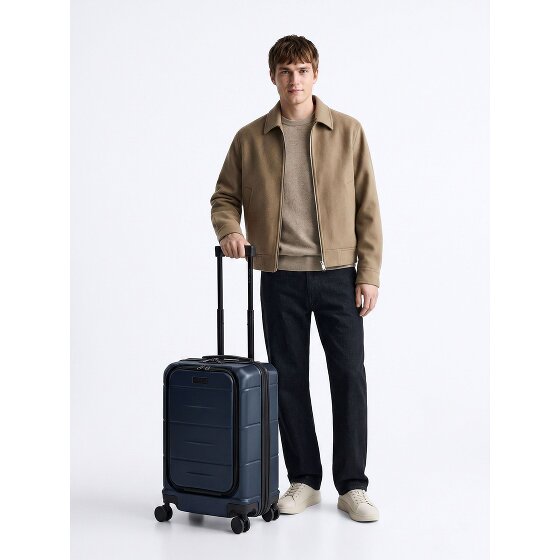 Police London 4 wheels Cabin suitcase 55 cm Laptop compartment Expandable