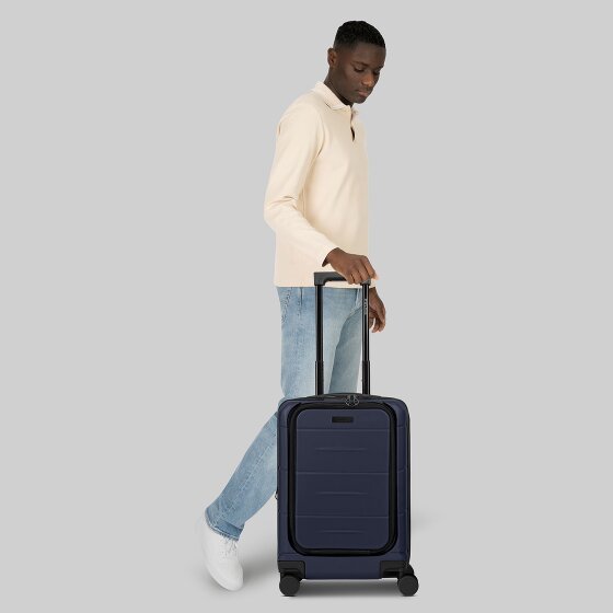 Police London 4 wheels Cabin trolley 55 cm Laptop compartment with expansion pleat