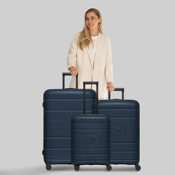 Redolz Essentials 11 4 wheels Suitcase set 3-piece with expansion pleat