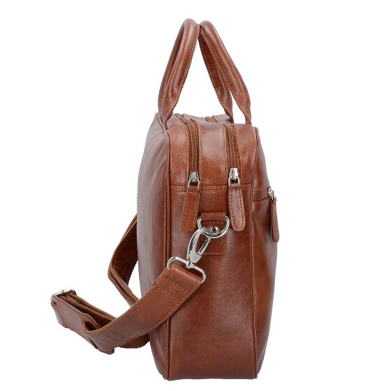 Dermata Briefcase leather 40 cm laptop compartment