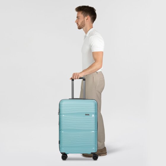 d&n Travel Line 4300-Plus 4 wheels Trolley M 65 cm with expansion pleat
