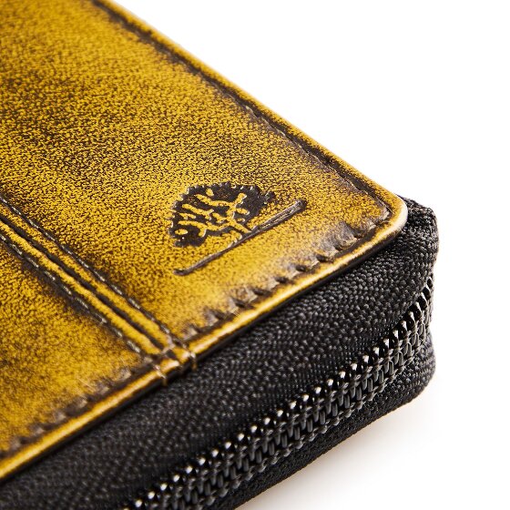 Greenburry Destressed Wallet RFID protection Leather 10.5 cm