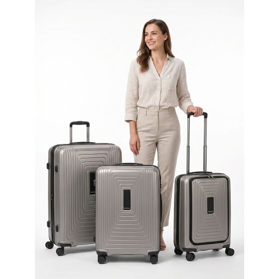 Redolz Essentials 14 4 wheels Suitcase set 3-piece Expandable