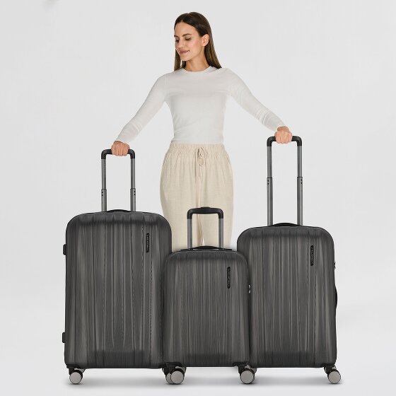 Polestream Moonrock 4 wheels Suitcase set 3-piece with expansion pleat